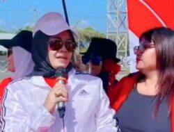 Istri Bupati Pangandaran Pimpin Senam Indonesia Cinta Tanah Air di Alun-Alun Paamprokan