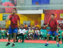 Bulu Tangkis Tunggal dan Ganda Kontingen Pangandaran Melaju ke Semifinal di Peparda VI Jabar